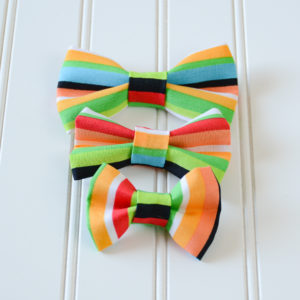 striped little boy's bow ties